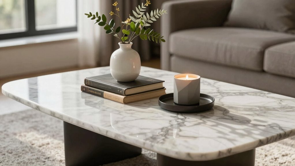 decorative tray with candles