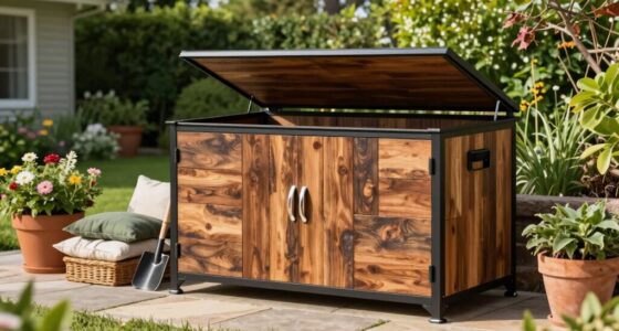 enhances patio functionality and organization