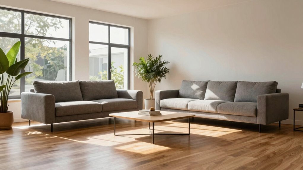 floating furniture enhances space