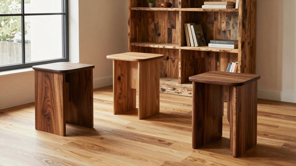 harmonizing diverse wood finishes