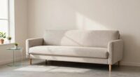 light colored furniture decluttered