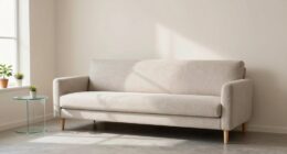 light colored furniture decluttered