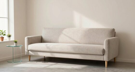 light colored furniture decluttered