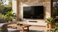 proper outdoor tv placement