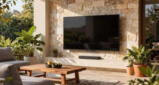 proper outdoor tv placement