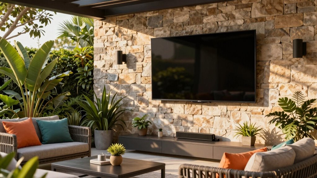 proper outdoor tv placement and weatherproofing