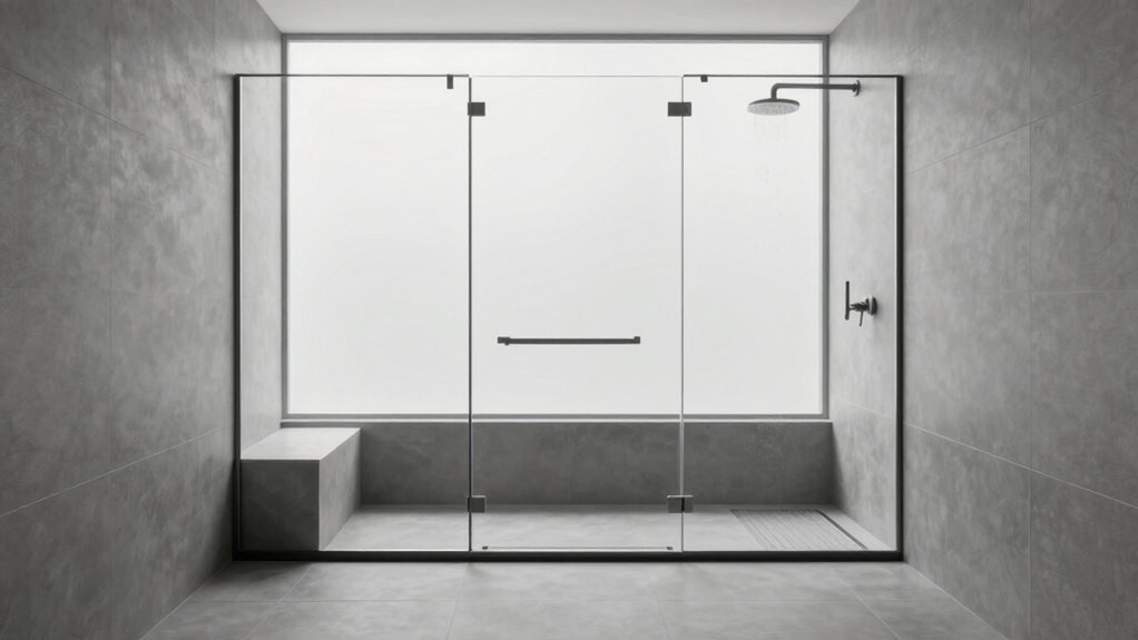 seamless accessible shower design