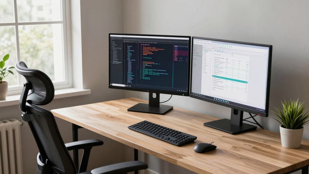tailored workspace monitor setup