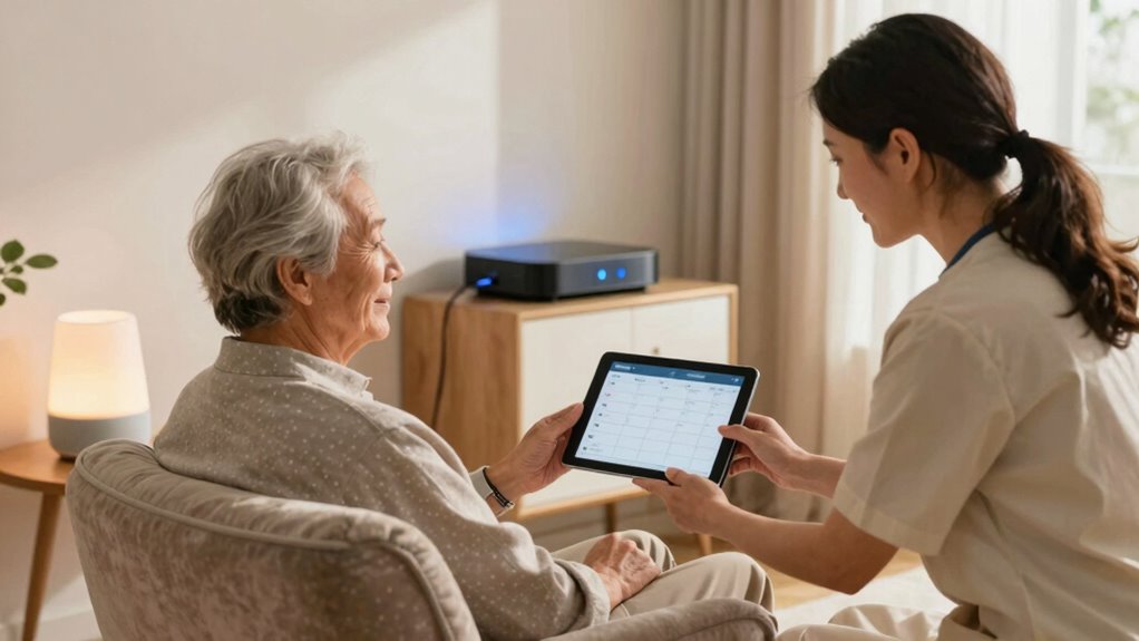 tech supported caregiving routines