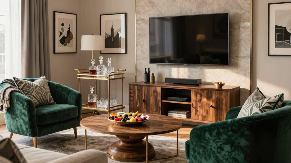 versatile welcoming entertainment area