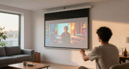 8 Best Motorized Projector Screens For Living Rooms In 2026