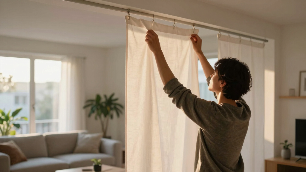 The IKEA Store Convinced Me to Hang Room Dividers from the Ceiling