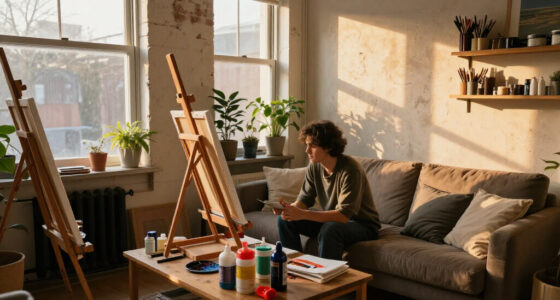 This 500-Square-Foot Studio Doubles As An Artist's Home And Workspace
