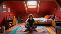 A Plain Attic Bedroom Is Now A “Little Jewel Box” After A Colorful Redo