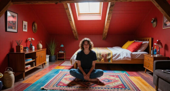 A Plain Attic Bedroom Is Now A “Little Jewel Box” After A Colorful Redo