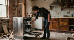 A Victorian Home's Entire Kitchen Was Demolished — Except For The Dishwasher