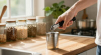 GORILLA GRIP Upgraded Model Stainless Steel Manual Can Opener, Black | US Designed, Oversized Handheld Turn Knob, Comfortable Handle For Eas