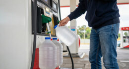 Why People Are Bringing Empty Milk Gallons To The Gas Station