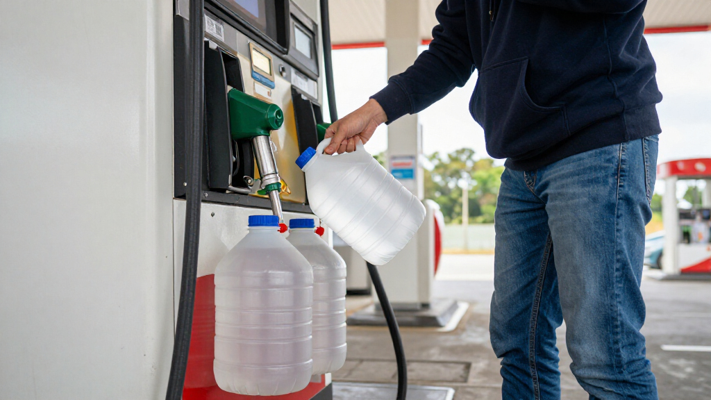 Why People Are Bringing Empty Milk Gallons To The Gas Station