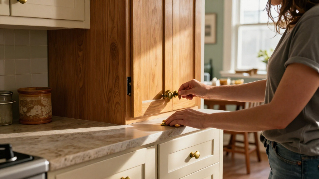 A $600 Vintage Charm Redo Reversed A Gray Flip In An “Uninspired” Kitchen