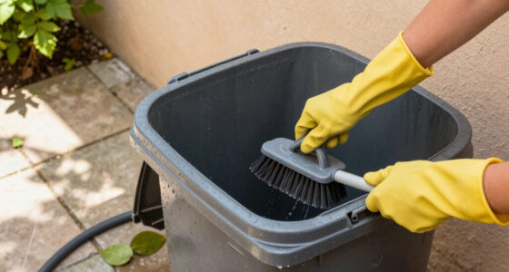 Smelling Your Garbage Cans? The Underrated Trick To Give Them A Deep Clean