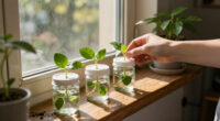 Upcycle Empty Face Cream Jars Into Cute Holders For Propagating Cuttings